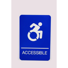 SIGN,ACCESSIBLE ADA,BE