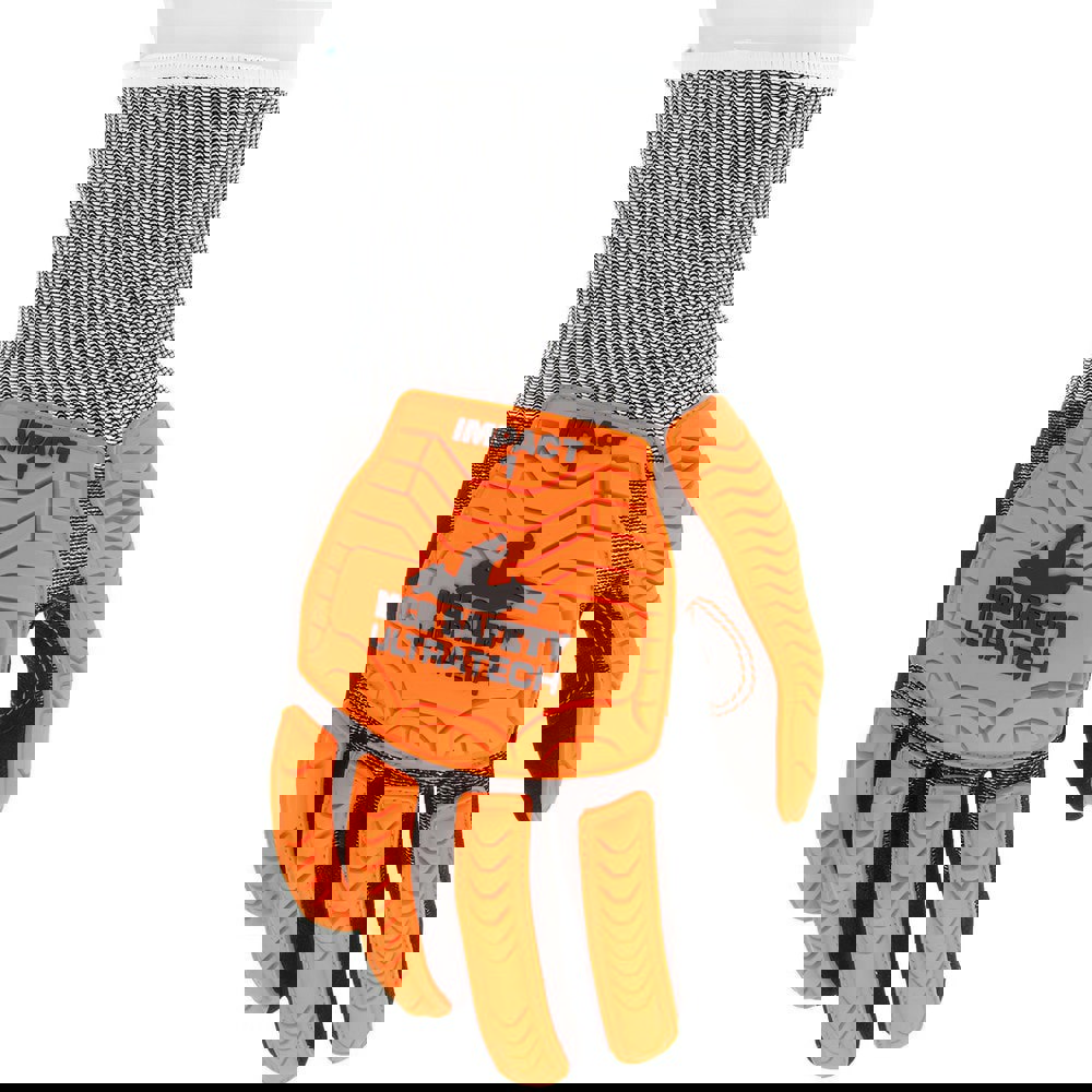 Cut, Puncture & Abrasive-Resistant Gloves: Size M, ANSI Cut A4, ANSI Puncture 4, Foam Nitrile, HPPE