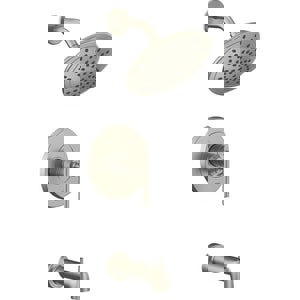 One Handle Single Function Bathtub & Shower Faucet in Brushed Nickel (Trim Only)