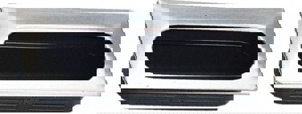 75mm Overall Width x 36mm Overall Height, 15.5mm Recess Depth, Satin/Black Recessed Pull