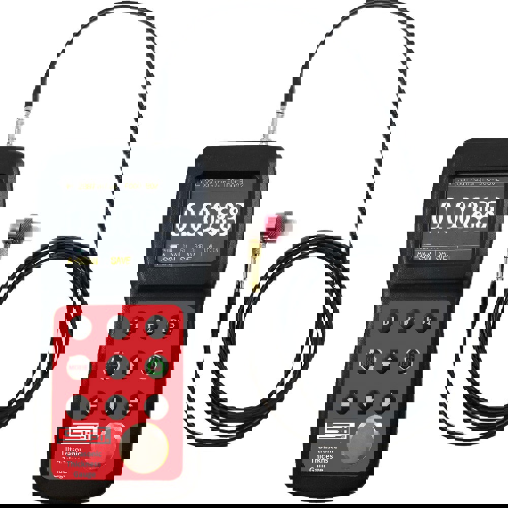 Electronic Thickness Gages; Minimum Measurement (Decimal Inch): 0 ; Minimum Measurement (mm): 0.2 ; Maximum Measurement (Decimal Inch): 1.0000 ; Maximum Measurement (mm): 25.40 ; Accuracy: 0.00015 in ; Resolution: 0.000