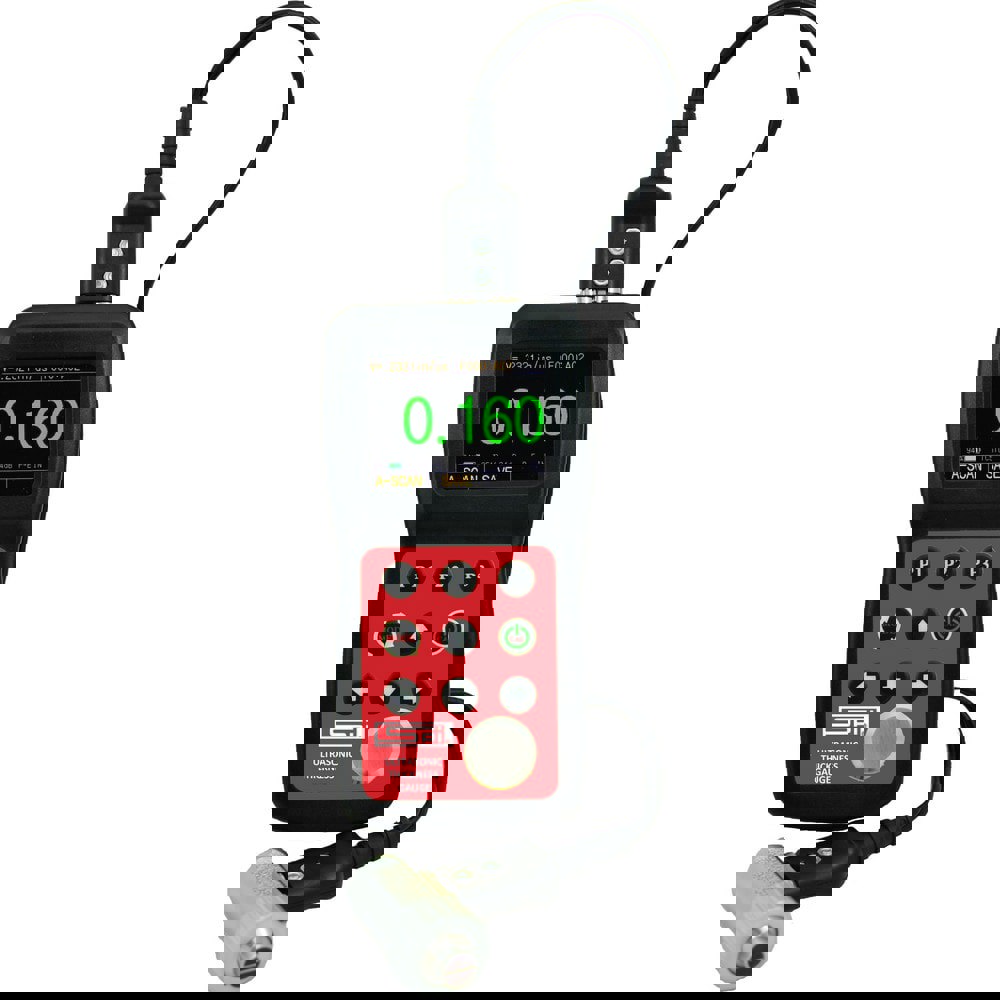 Electronic Thickness Gages; Minimum Measurement (Decimal Inch): 0 ; Minimum Measurement (mm): 0.635 ; Maximum Measurement (Decimal Inch): 20.0000 ; Maximum Measurement (mm): 508.00 ; Accuracy: 0.0015 in ; Resolution: 0.001