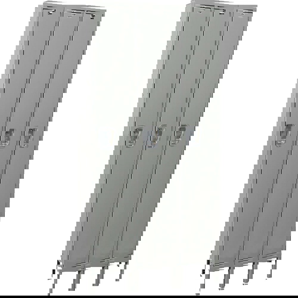 Lockers; Locker Style: Horizontal ; Locker Configuration: 3-Wide ; Assembled: Yes ; Shelf Capacity: 20 ; Handle Type: Recessed ; Locker Material: Steel