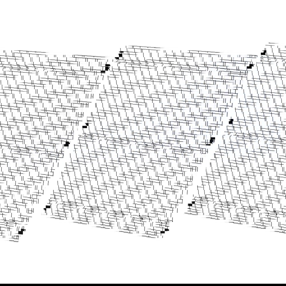 Temporary Structure Partitions; Overall Height: 60in ; Width (Inch): 94 ; Overall Depth: 1.5in ; Construction: Welded ; Material: Steel ; Color: Black