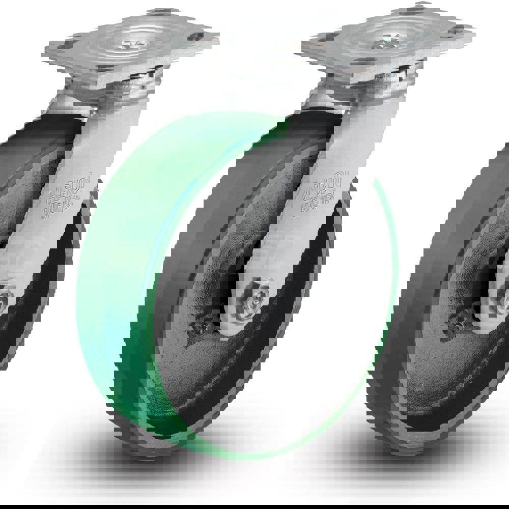 Swivel Top Plate Caster: Polyurethane, 3