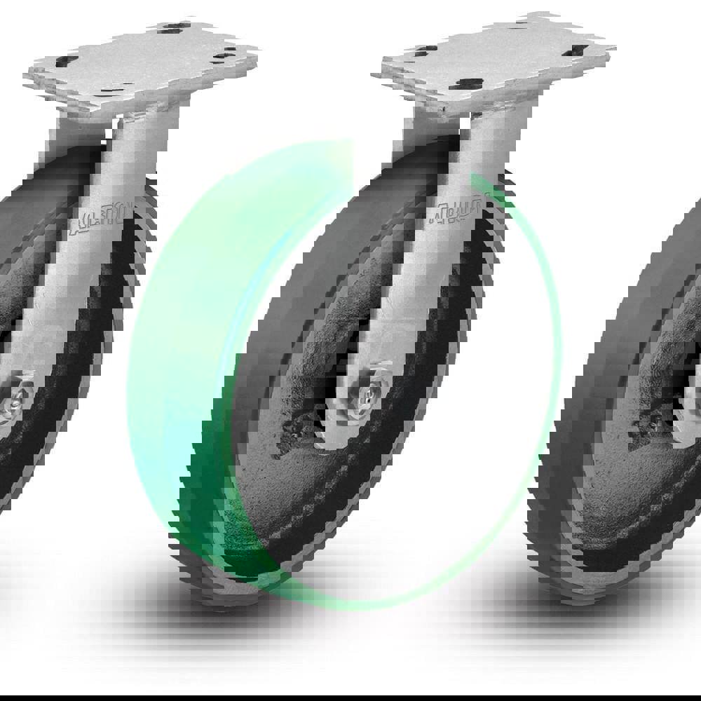 Rigid Top Plate Caster: Polyurethane, 3