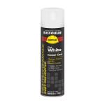 Enamel Spray Paint: White, Flat, 15 oz