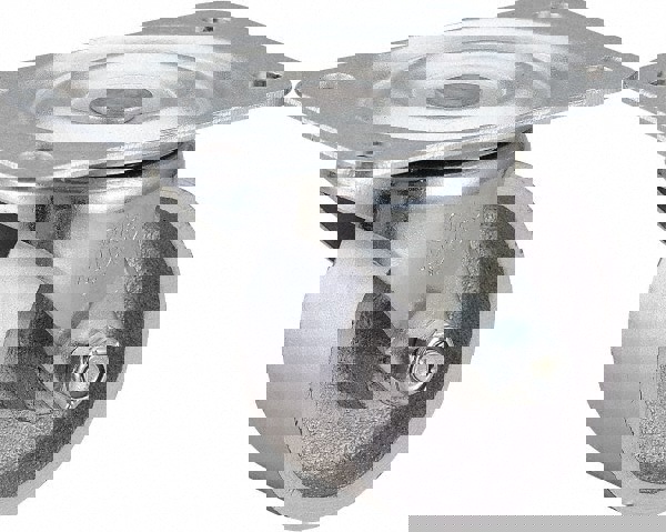 Swivel Top Plate Caster: Cast Iron, 2-1/2