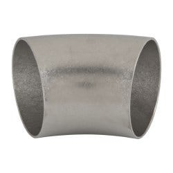 Sanitary Stainless Steel Pipe 45 &deg; Elbow, 2-1/2