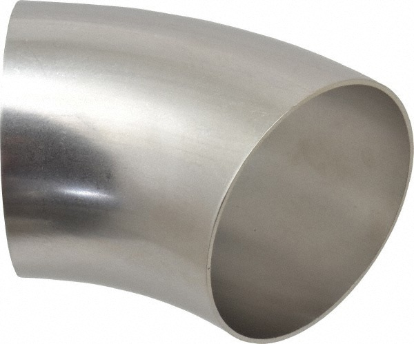 Sanitary Stainless Steel Pipe 45 &deg; Elbow, 4