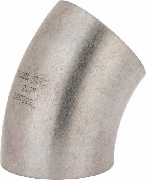 Sanitary Stainless Steel Pipe 45 &deg; Elbow, 2