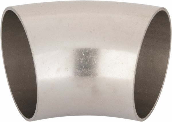Sanitary Stainless Steel Pipe 45 &deg; Elbow, 2-1/2