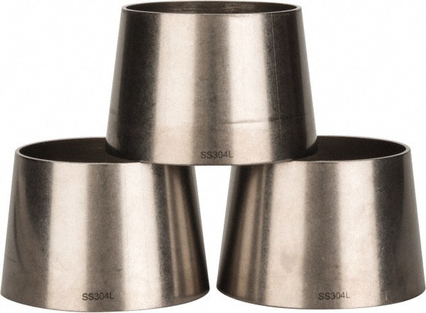 Sanitary Stainless Steel Pipe Concentric Reducer: 3 x 2-1/2