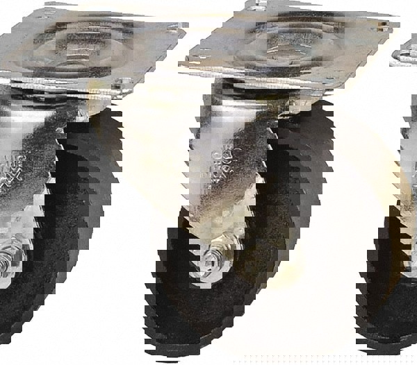 Swivel Top Plate Caster: Cast Iron, 3