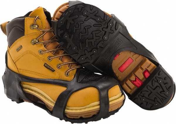 Strap-On Cleat: Spike & Stud Traction, Pull-On Attachment, Size 5 to 7.5