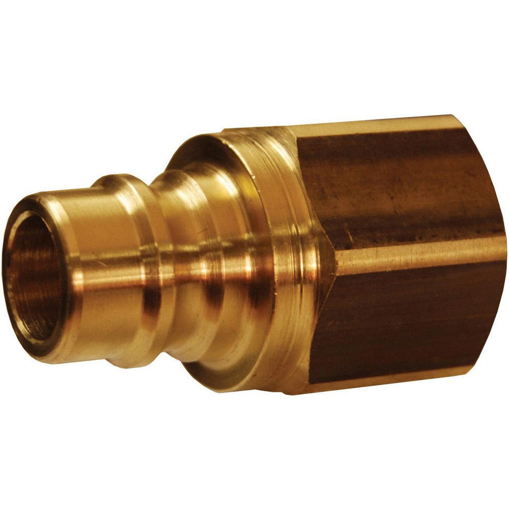 Hydraulic Hose Fittings & Couplings; Type: V-Series Unvalved Female Plug ; Fitting Type: Female Plug ; Hose Inside Diameter (Decimal Inch): 0.3750 ; Hose Size: 3/8 ; Material: Brass ; Thread Type: NPTF