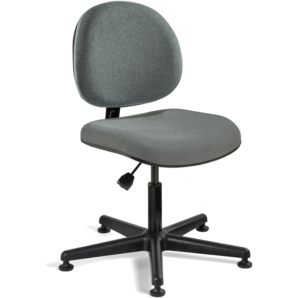 Task Chair: Olefin, Adjustable Height, Gray