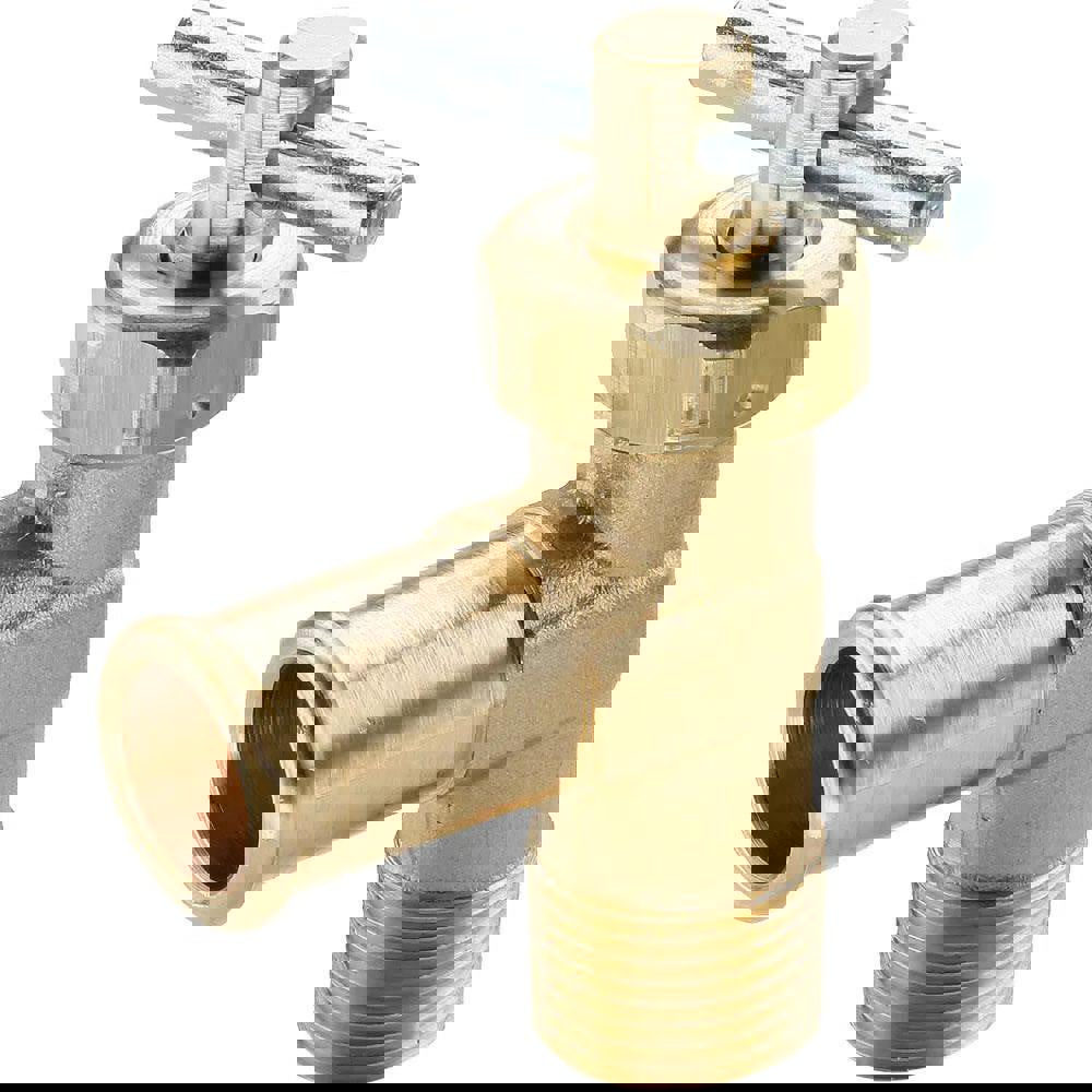 Hose I.D. x MNPTF with Pin Handle End Connection Brass Truck Valve