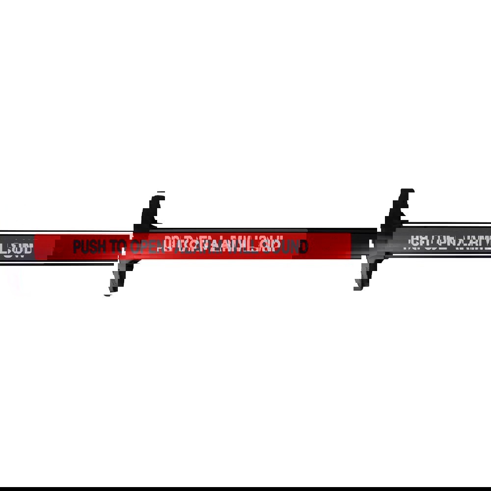 Push Bars; Material: Metal ; Locking Type: Exit Device Only ; Finish/Coating: Satin Black Anodized Aluminum ; Maximum Door Width: 3ft ; Minimum Door Width: 3ft