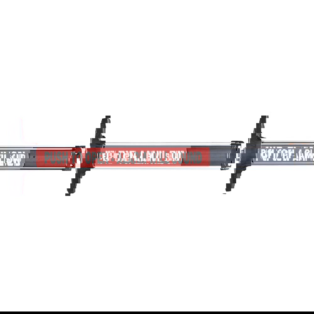 Push Bars; Material: Metal ; Locking Type: Exit Device Only ; Finish/Coating: Satin Aluminum; Clear Anodized ; Maximum Door Width: 3ft ; Minimum Door Width: 3ft