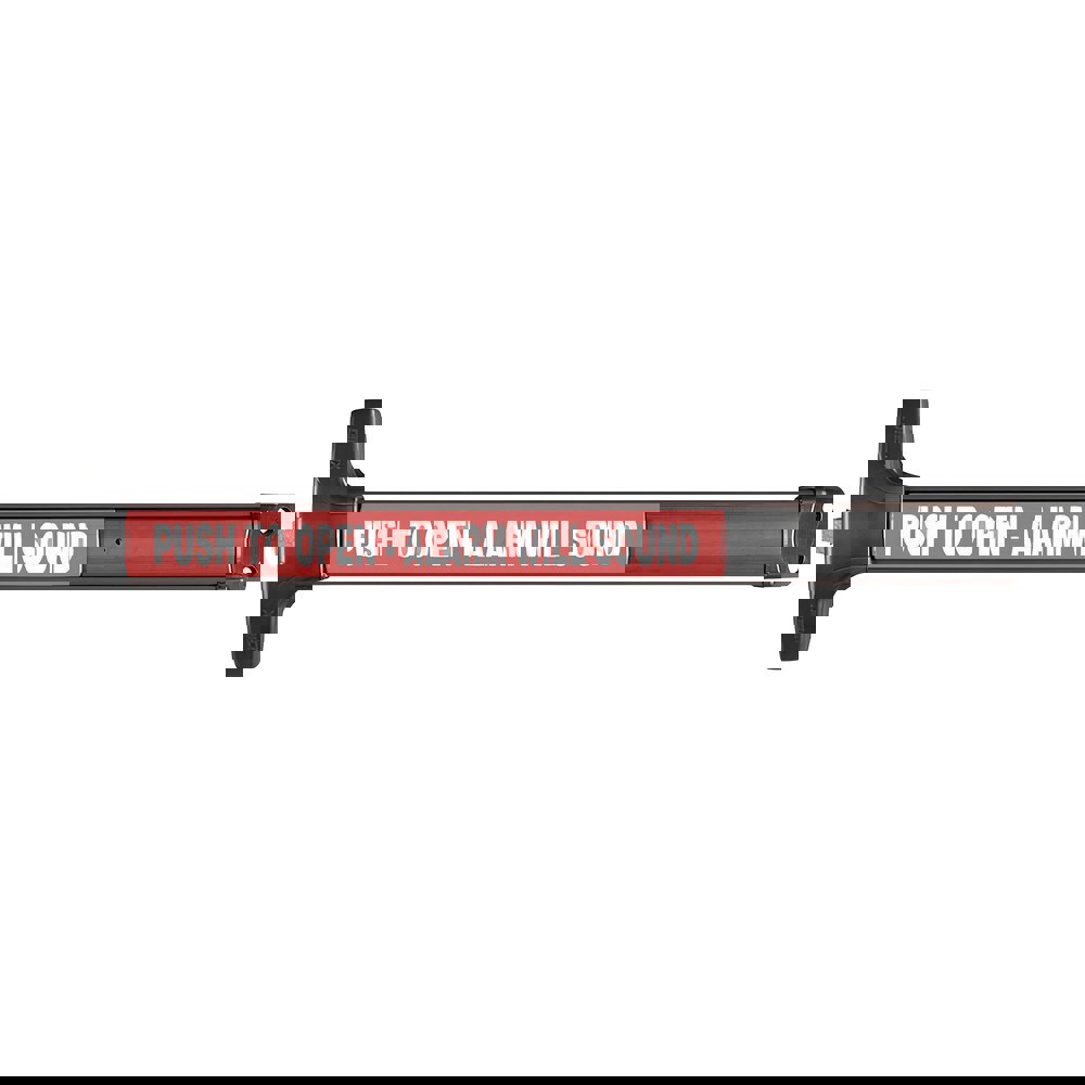 Push Bars; Material: Metal ; Locking Type: Exit Device Only ; Finish/Coating: Satin Black Anodized Aluminum ; Maximum Door Width: 3ft ; Minimum Door Width: 3ft