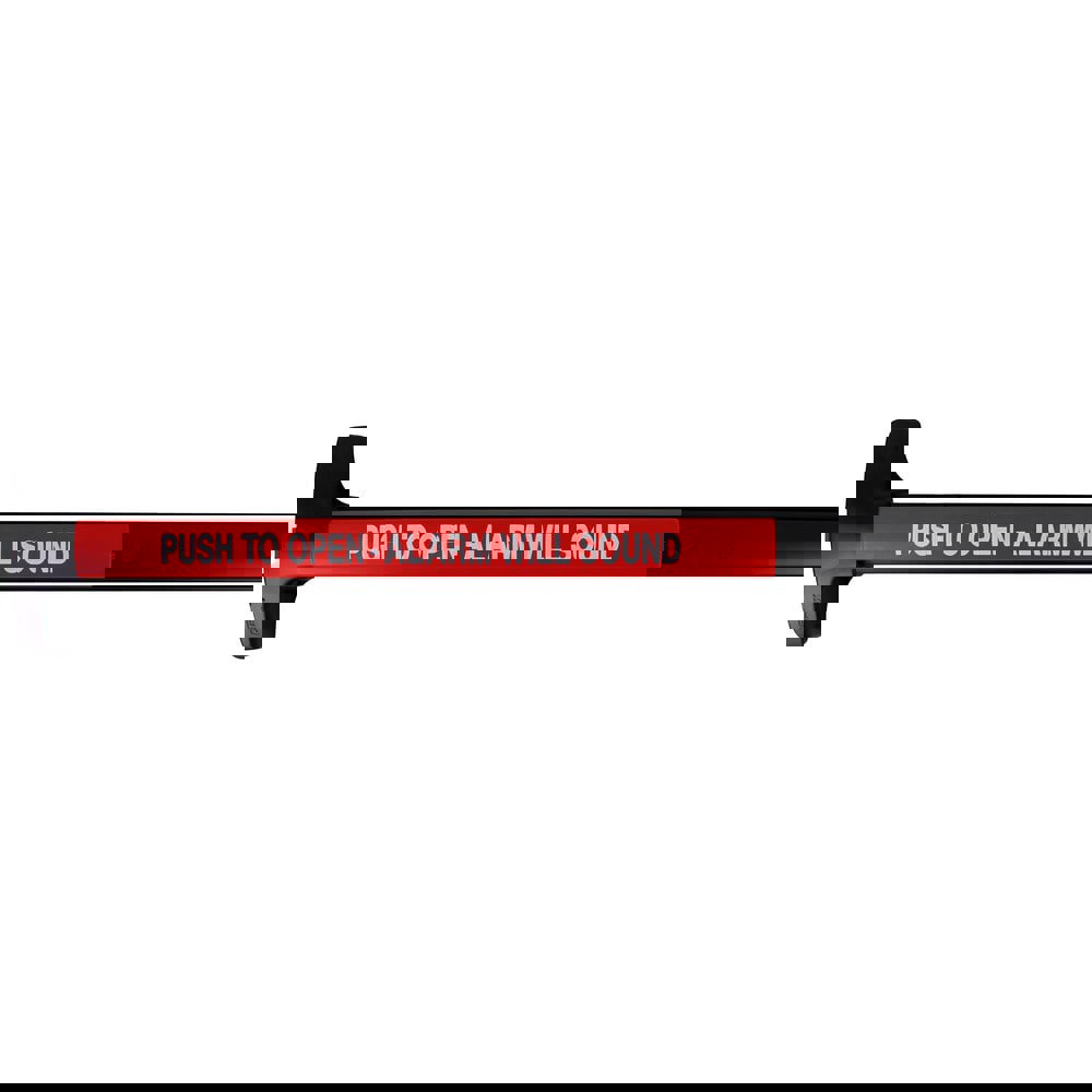 Push Bars; Material: Metal ; Locking Type: Exit Device Only ; Finish/Coating: Satin Black Anodized Aluminum ; Maximum Door Width: 3ft ; Minimum Door Width: 3ft