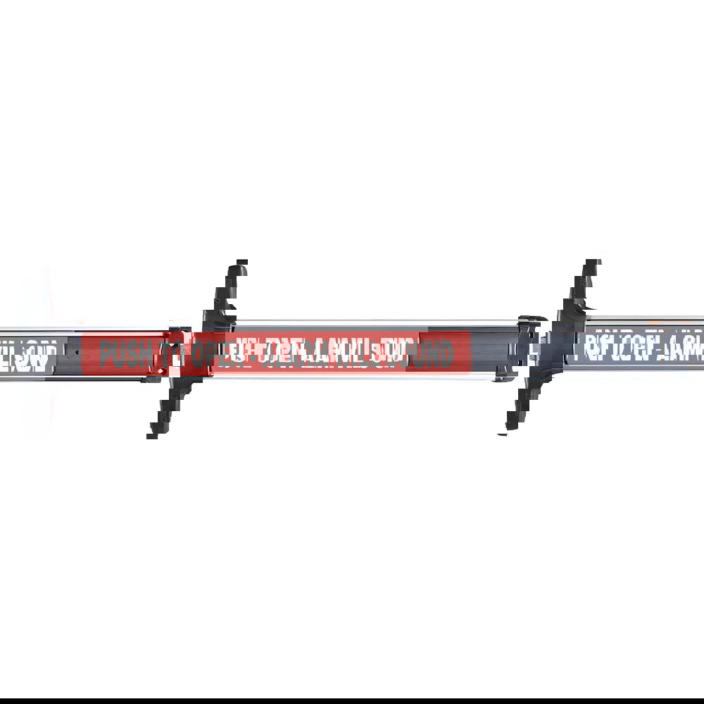 Push Bars; Material: Metal ; Locking Type: Exit Device Only ; Finish/Coating: Satin Aluminum; Clear Anodized ; Maximum Door Width: 4ft ; Minimum Door Width: 4ft