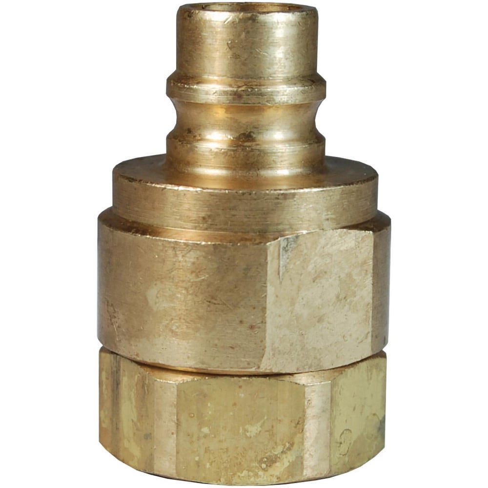 Hydraulic Hose Fittings & Couplings; Type: V-Series Valved Female Plug ; Fitting Type: Female Plug ; Hose Inside Diameter (Decimal Inch): 0.5000 ; Hose Size: 1/2 ; Material: Brass ; Thread Type: NPTF