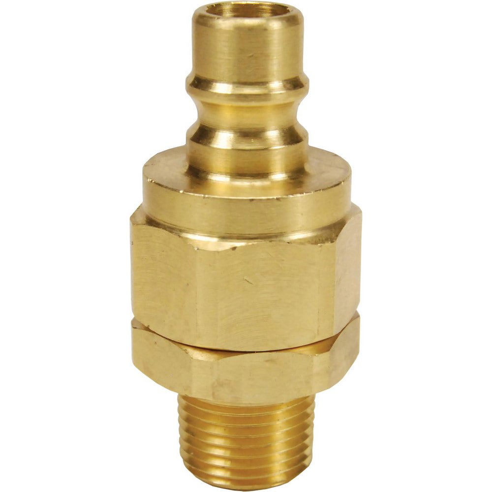 Hydraulic Hose Fittings & Couplings; Type: V-Series Valved Male Plug ; Fitting Type: Male Plug ; Hose Inside Diameter (Decimal Inch): 0.5000 ; Hose Size: 1/2 ; Material: Brass ; Thread Type: NPTF