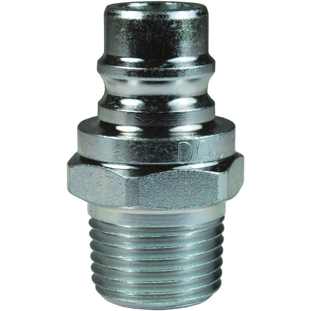 Hydraulic Hose Fittings & Couplings; Type: V-Series Unvalved Male Plug ; Fitting Type: Male Plug ; Hose Inside Diameter (Decimal Inch): 0.5000 ; Hose Size: 1/2 ; Material: Steel ; Thread Type: NPTF