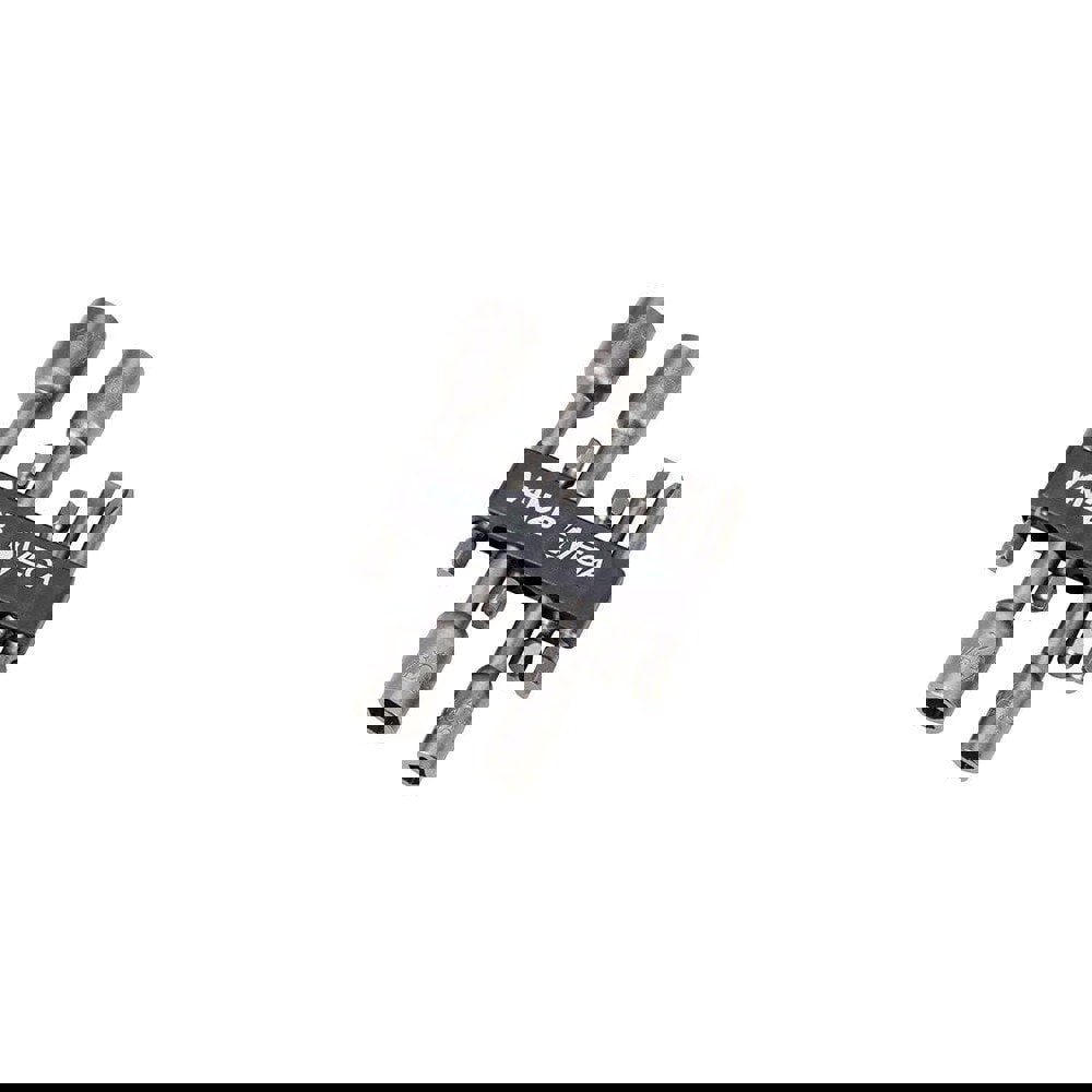 6 Piece, Phillips, Slotted, Magnetic Nutsetters Handle, Screwdriver Bit Set