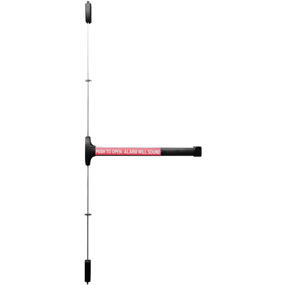 Vertical Bars; Type: Surface Vertical Rod ; Rating: Non Rated ; Hand: Non-Handed ; Minimum Door Width: 3 (Inch); Maximum Door Width: 3.000 (Inch); Finish Coating: Satin Aluminum Clear Anodized