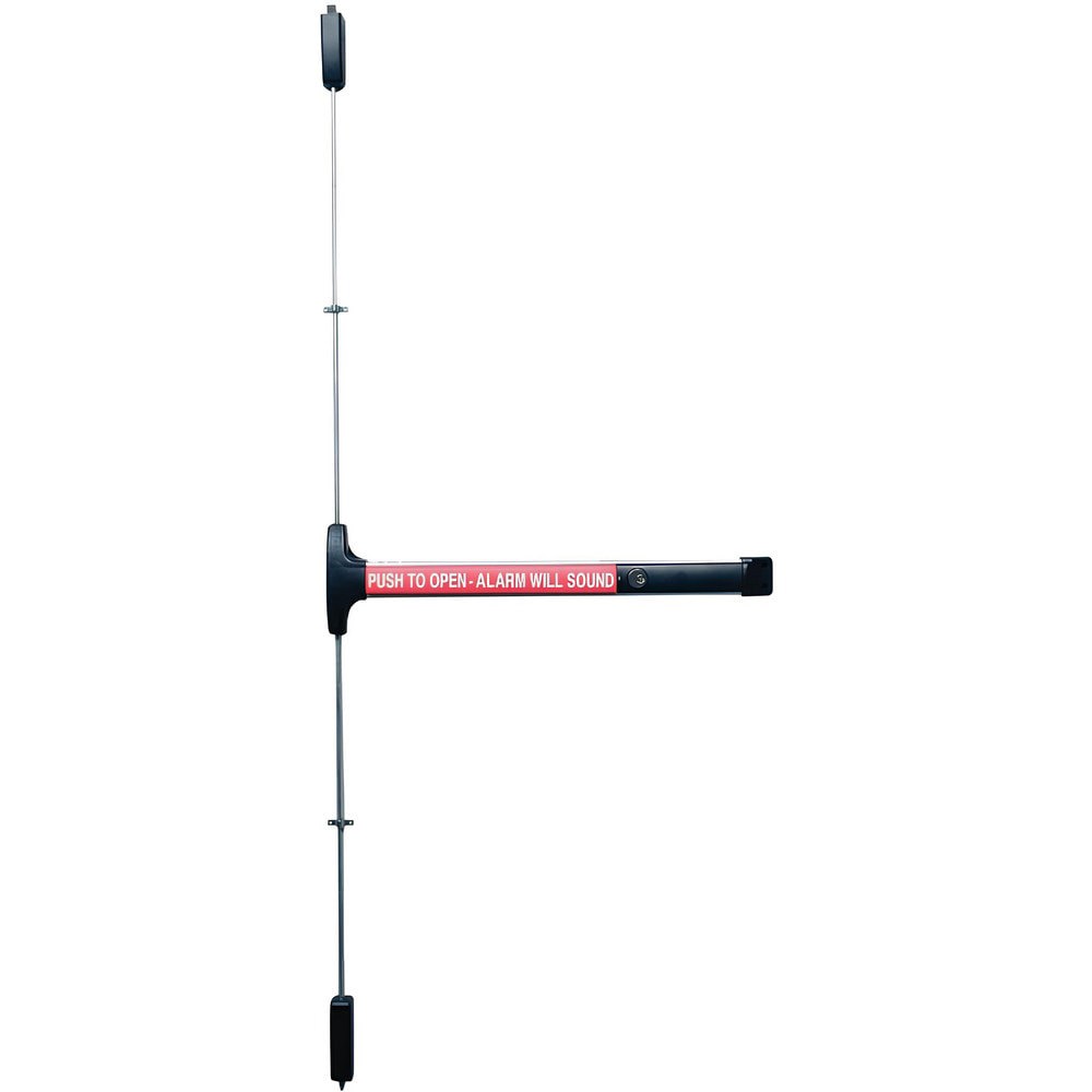 Vertical Bars; Type: Surface Vertical Rod ; Rating: Non Rated ; Hand: Non-Handed ; Minimum Door Width: 3 (Inch); Maximum Door Width: 3.000 (Inch); Finish Coating: Satin Aluminum Clear Anodized