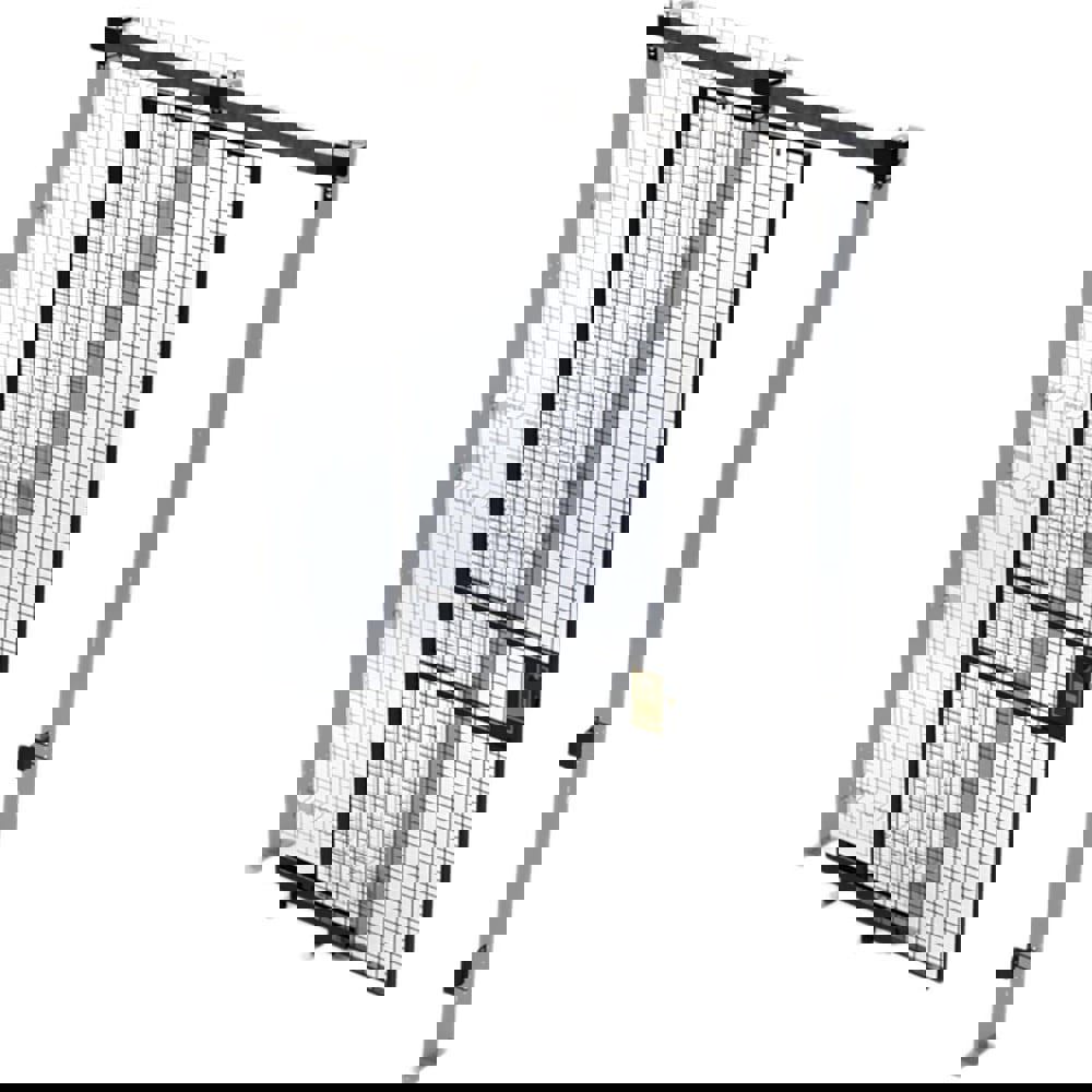 Temporary Structure Partitions; Overall Height: 96in ; Width (Inch): 34 ; Overall Depth: 1.5in ; Construction: Welded ; Material: Steel ; Color: Black
