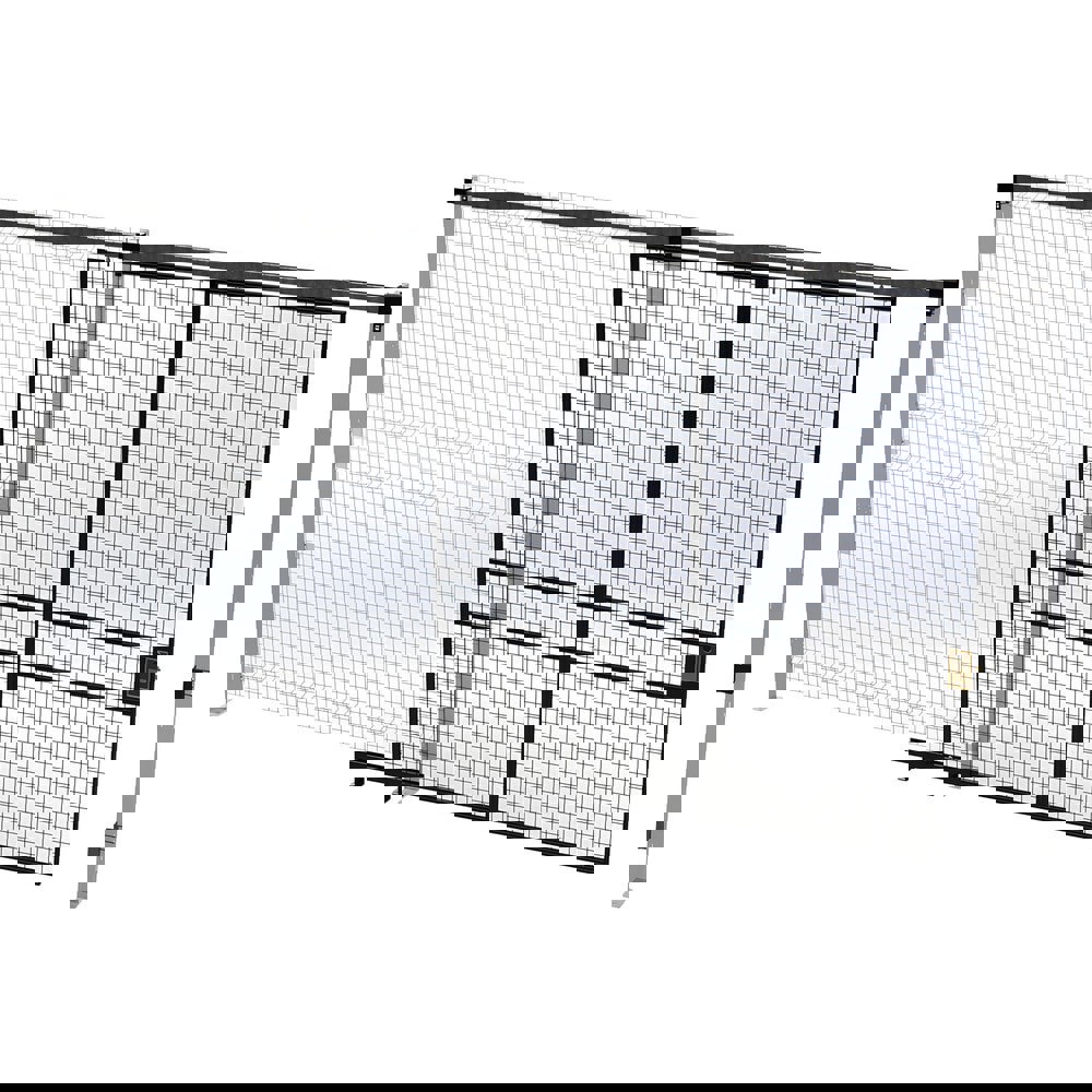 Temporary Structure Partitions; Overall Height: 96in ; Width (Inch): 94 ; Overall Depth: 1.5in ; Construction: Welded ; Material: Steel ; Color: Black