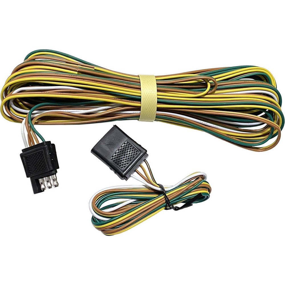 Automotive Light Mounts & Accessories; Type: Utility Trailer Standard 4-Wire Harness ; For Use With: General Utility Trailers for New Builds and Retrofit Work ; Length (Inch): 300in ; Material: Copper; PVC ; Color: White; Brown; Yellow; Green