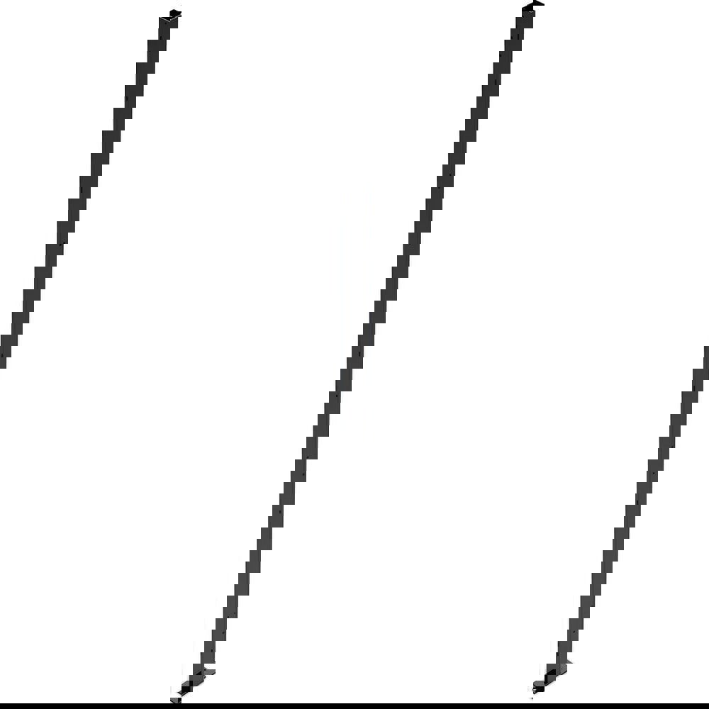 Temporary Structure Partitions; Overall Height: 99.5in ; Width (Inch): 3 ; Overall Depth: 2.5in ; Construction: Welded ; Material: Steel ; Color: Black