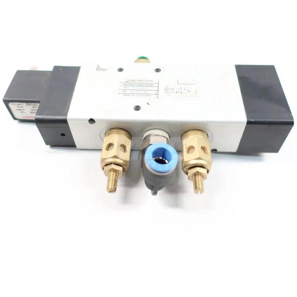Direct-Operated Solenoid Valves; Return Type: Spring ; Description: Direct solenoid valve V62 Series 3/8NPT 5/2, SOL/SPR, 24VDC, 22MM ; Input Voltage: 24V DC ; Outlet Size (Inch): 3/8 ; UNSPSC Code: 40141605
