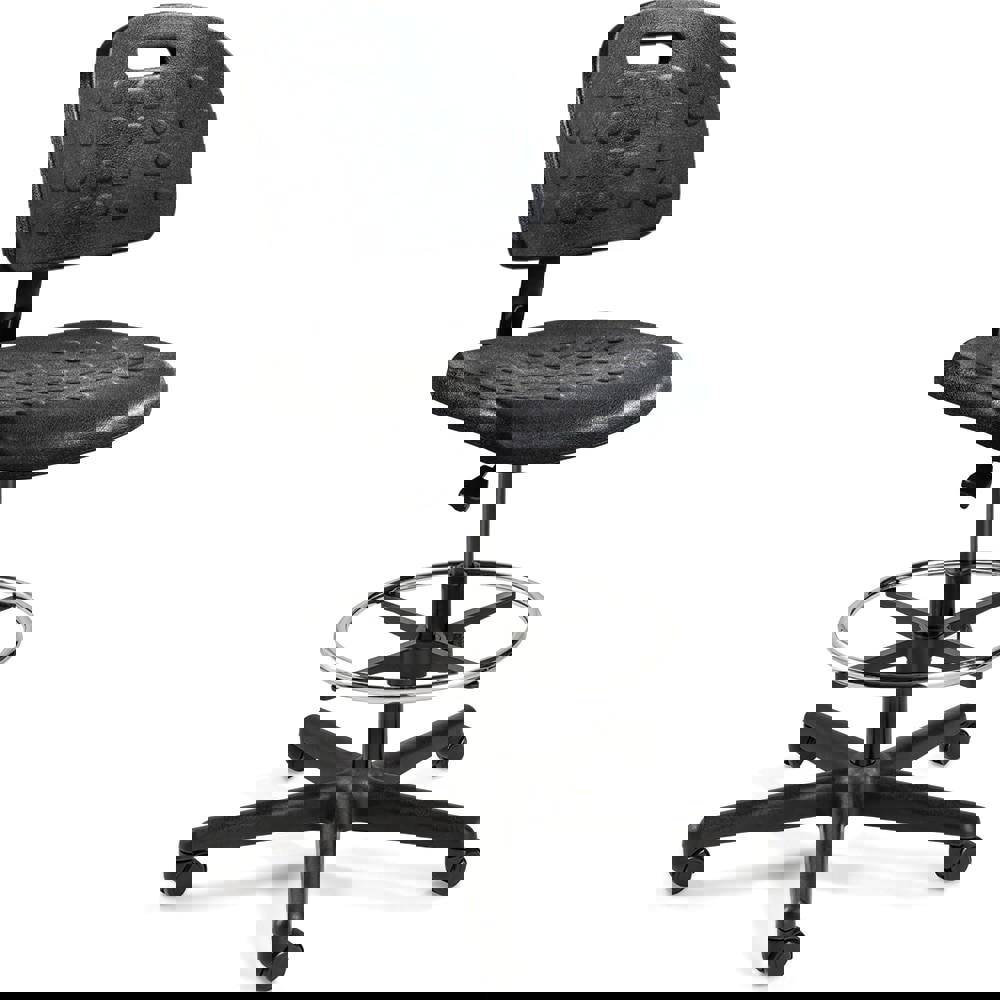 Task Chair: Polyurethane, Adjustable Height, 22-1/2 to 32