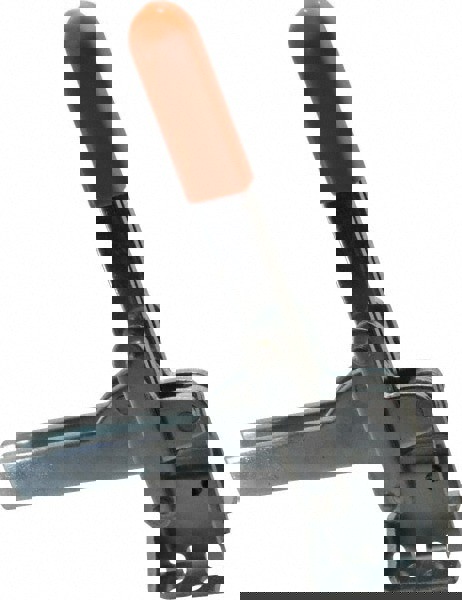 Manual Hold-Down Toggle Clamp: Vertical, 800 lb Capacity, U-Bar, Flanged Base