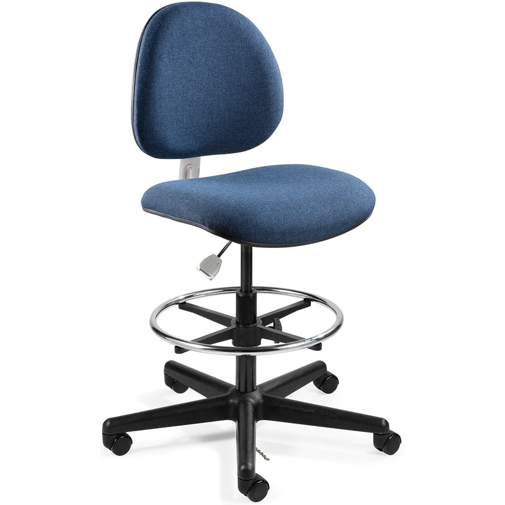 Task Chair: Fabric, Blue