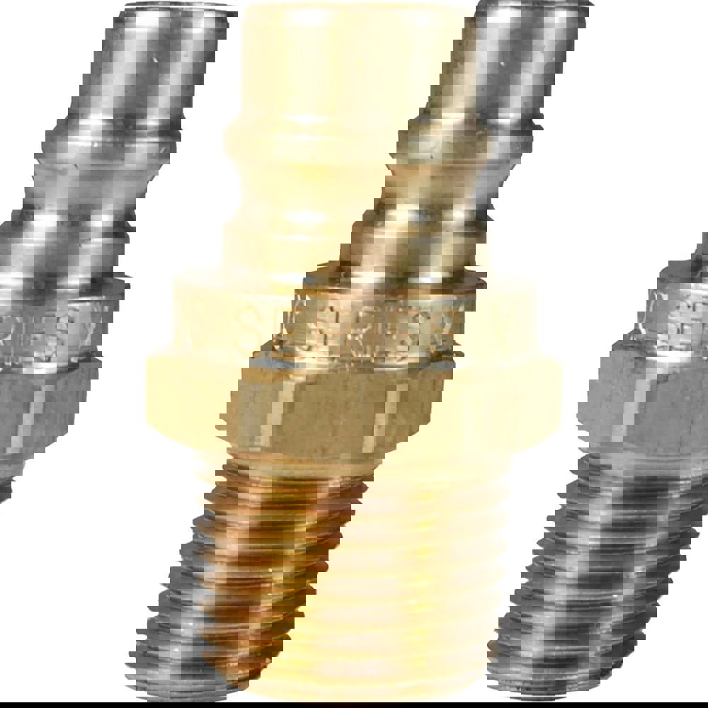 Hydraulic Hose Fittings & Couplings; Type: V-Series Unvalved Male Plug ; Fitting Type: Male Plug ; Hose Inside Diameter (Decimal Inch): 1.0000 ; Hose Size: 1 ; Material: Brass ; Thread Type: NPTF