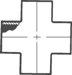 Sanitary Stainless Steel Pipe Cross: 2-1/2