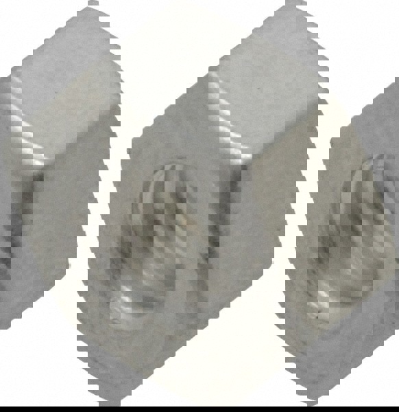 Hex Nut: 1/4-20, Grade Non-Graded Aluminum, Bright/Uncoated Finish