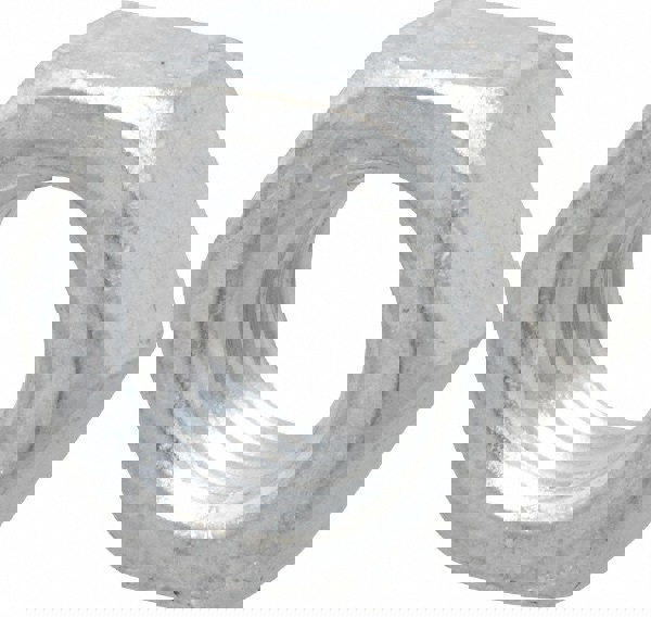 Hex Nut: 5/16-18, Grade Non-Graded Aluminum, Aluminum Finish