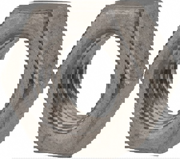 Hex Nut: 5/8-11, Grade Non-Graded Aluminum, Bright/Uncoated Finish