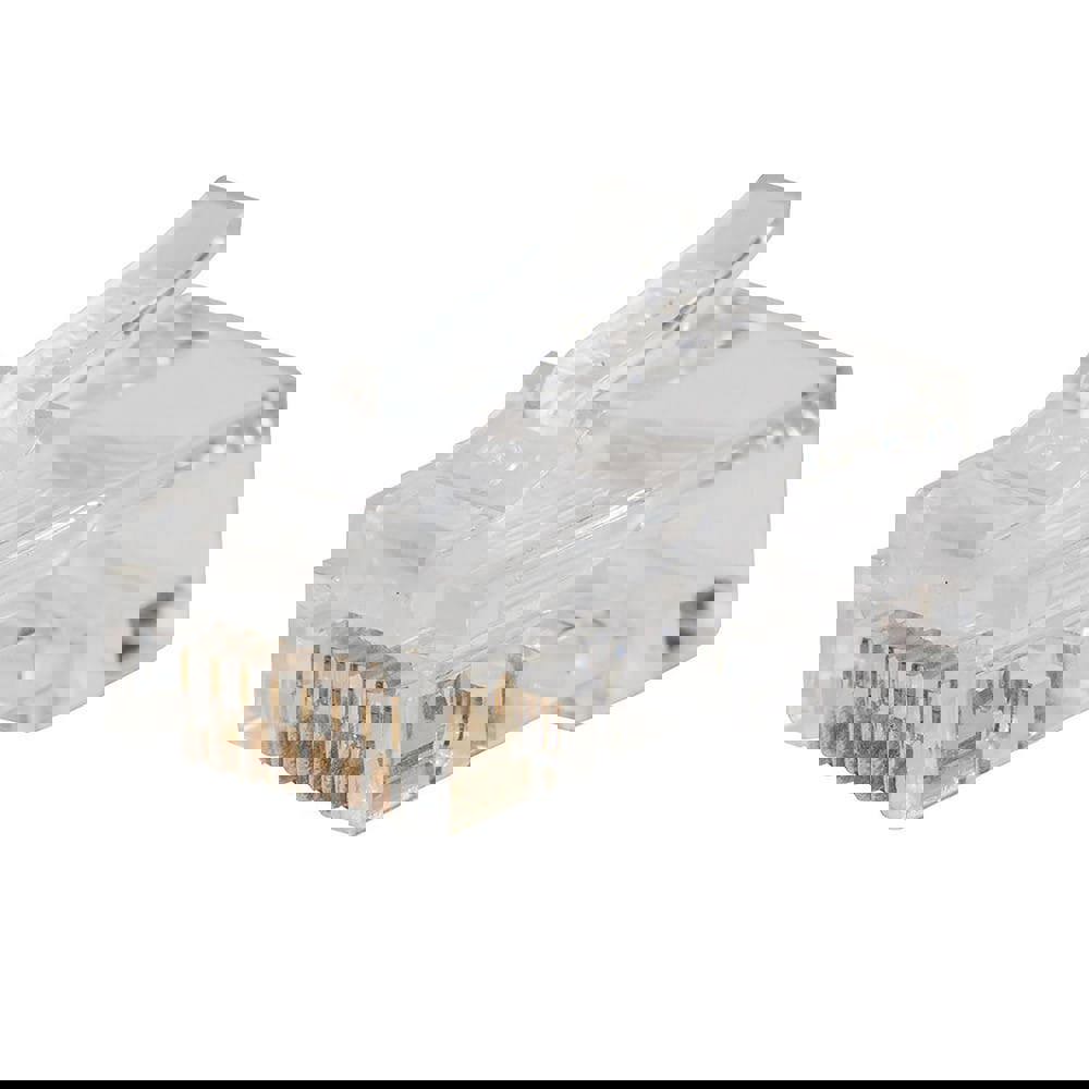 Modular Connectors; Connector Type: Plug ; Data Rating: Cat6 ; Number of Positions: 8 ; Color: Clear ; Number Of Wires: 8.000 ; Shielding: No