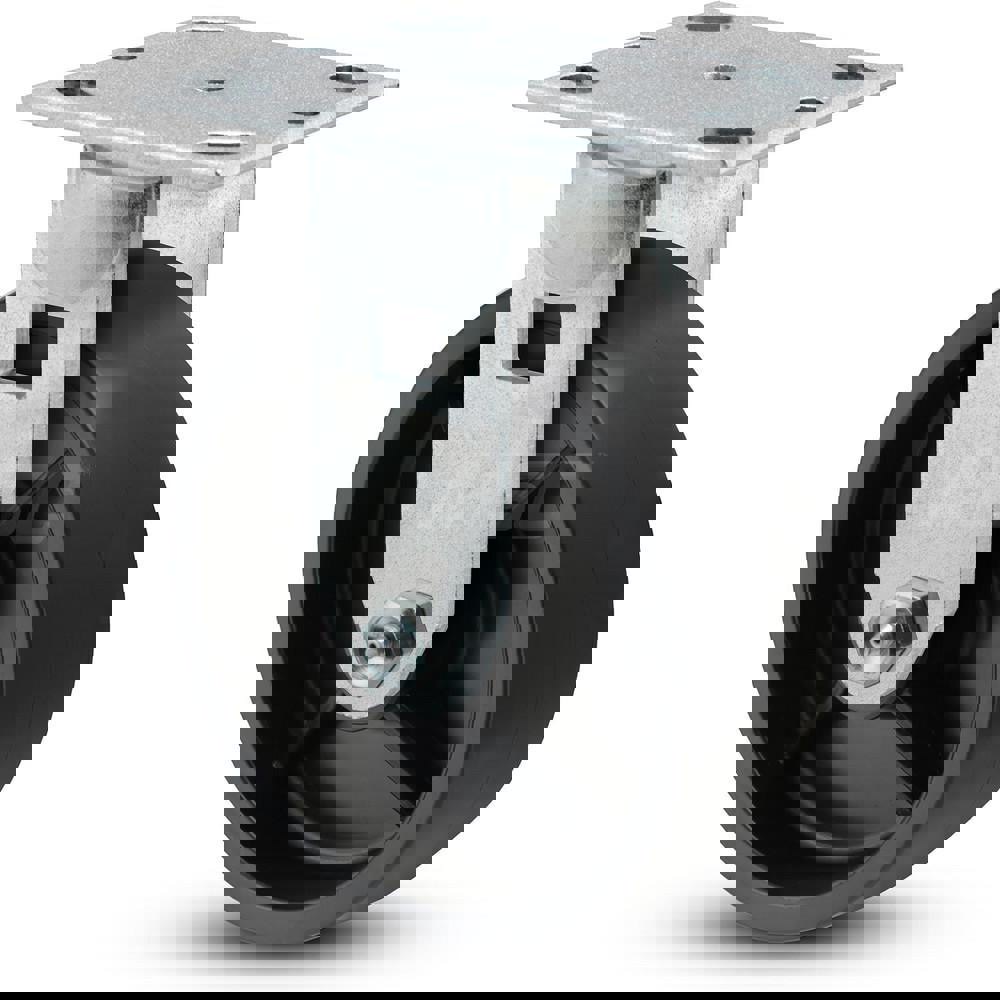 Rigid Top Plate Caster: Polyurethane, 4