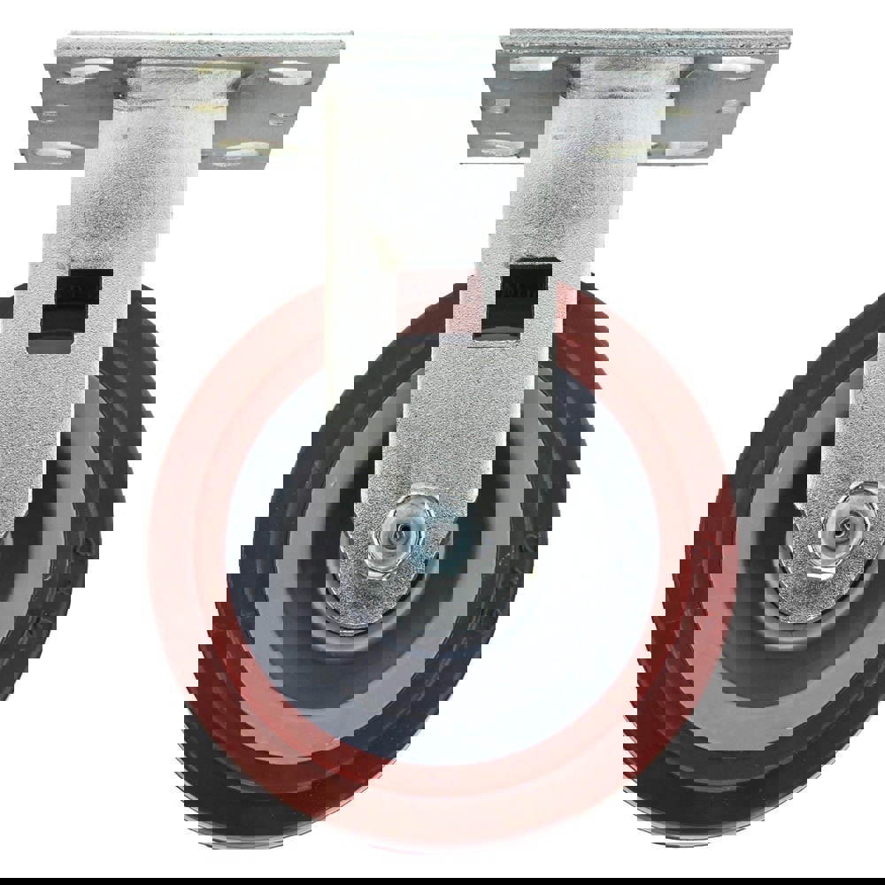 Rigid Top Plate Caster: Polyurethane, 5