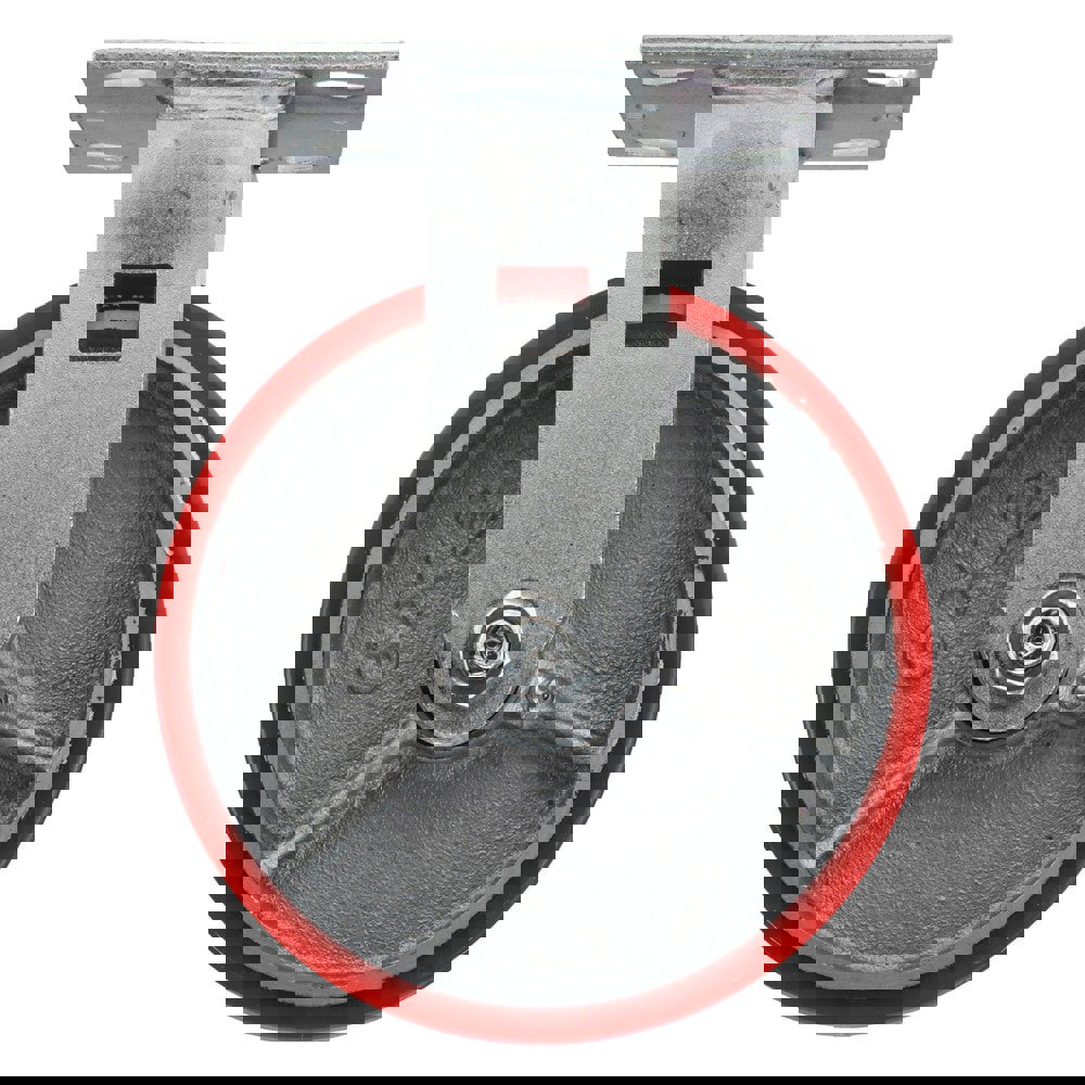 Rigid Top Plate Caster: Polyurethane, 6